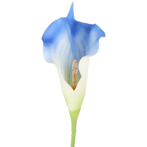 KALIA CALLA SILIKON GAŁĄZKA SZTUCZNA niebieska 67 cm