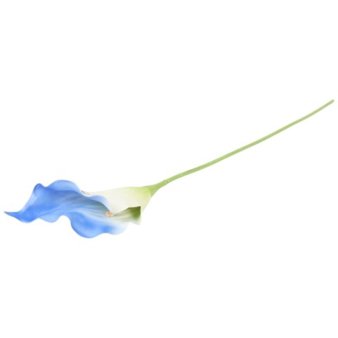 KALIA CALLA SILIKON GAŁĄZKA SZTUCZNA niebieska 67 cm