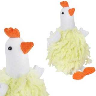 KURA OZDOBA PLUSZOWA KURA FOLKLOR WIELKANOC ŻÓŁTA 18 CM