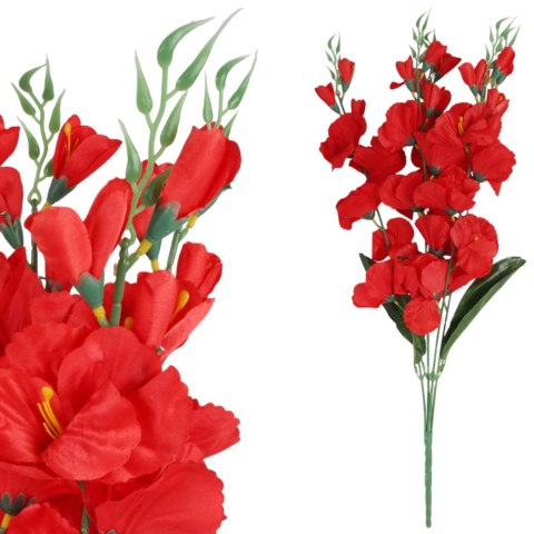 BUKIET 5 GAŁĄZEK MIECZYKÓW żółty GLADIOLA 67 cm