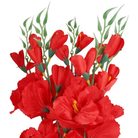 BUKIET 5 GAŁĄZEK MIECZYKÓW żółty GLADIOLA 67 cm