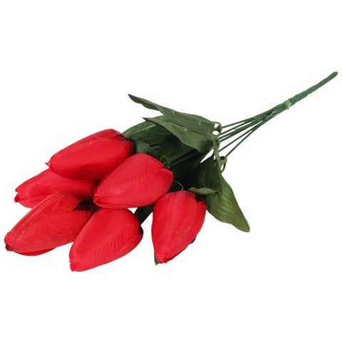 BUKIET 7 TULIPANÓW ciemno-różowy 34 cm