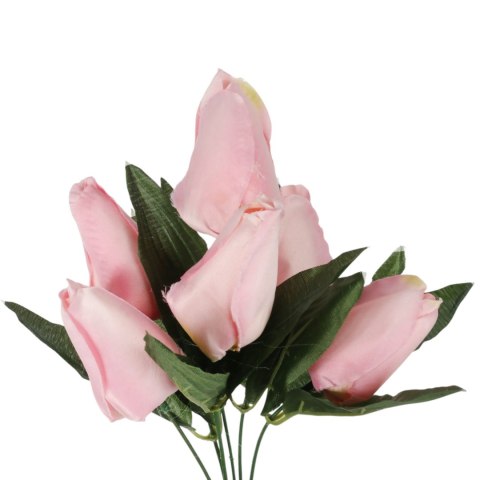 BUKIET 7 TULIPANÓW jasno-różowy 34 cm