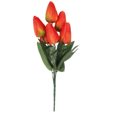 BUKIET 7 TULIPANÓW pomarańczowy 34 cm