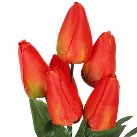 BUKIET 7 TULIPANÓW pomarańczowy 34 cm