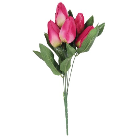 BUKIET 7 TULIPANÓW pomarańczowy 34 cm
