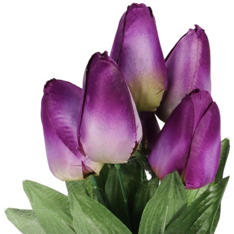 BUKIET 7 TULIPANÓW pomarańczowy 34 cm