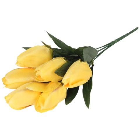 BUKIET 7 TULIPANÓW żółty 34 cm