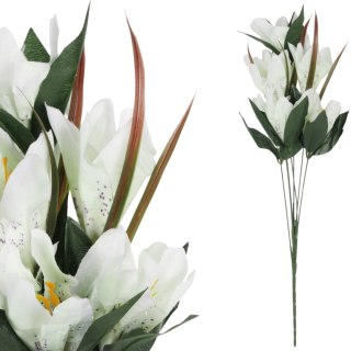 BUKIET 9 LILII biały 57 cm