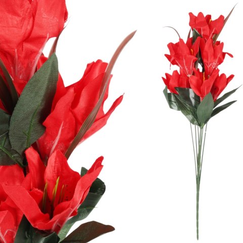 BUKIET 9 LILII czerwony 57 cm
