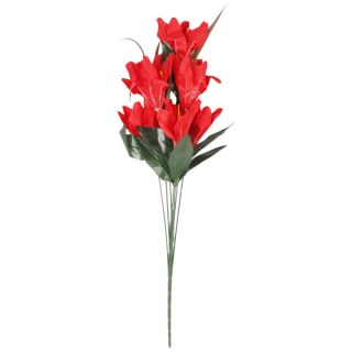 BUKIET 9 LILII czerwony 57 cm