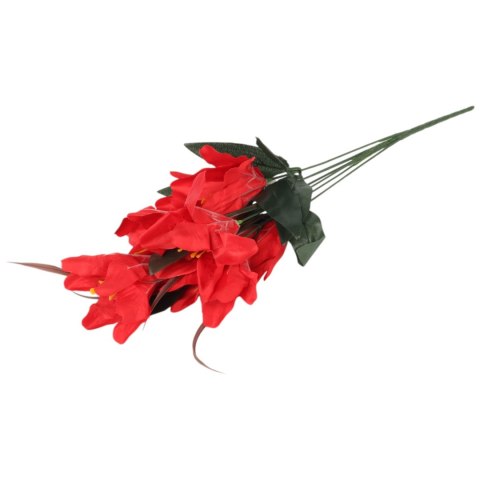 BUKIET 9 LILII czerwony 57 cm