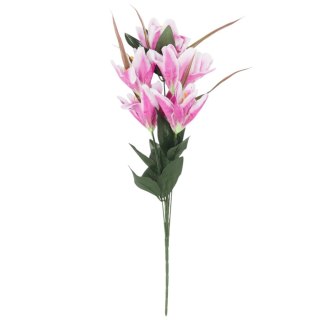 BUKIET 9 LILII fioletowy 57 cm