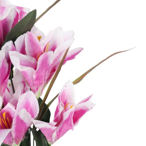 BUKIET 9 LILII fioletowy 57 cm