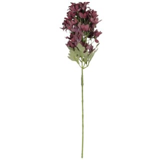 GAŁĄZKA KWIATÓW do wazonu HORTENSJA BUKIETOWA bordowa 58 cm