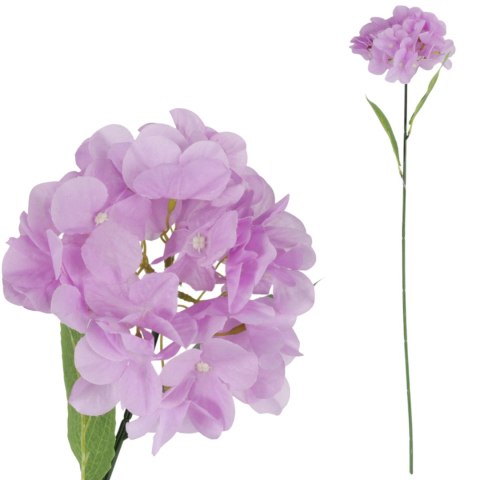 HORTENSJA KWIAT SZTUCZNY do wazonu fioletowa 72 cm