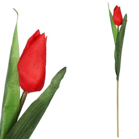TULIPAN KWIAT SZTUCZNY do wazonu biały 40 cm