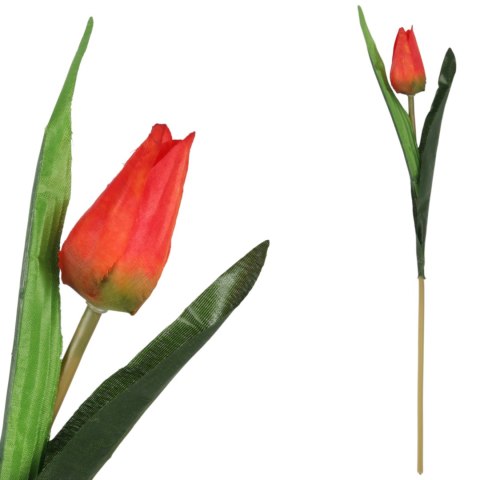 TULIPAN KWIAT SZTUCZNY do wazonu zielony 40 cm