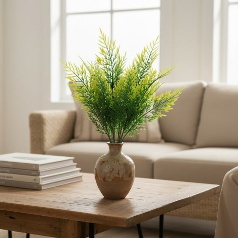 BUKIET 7 GAŁĄZEK ASPARAGUSA 45 CM ZIELONY