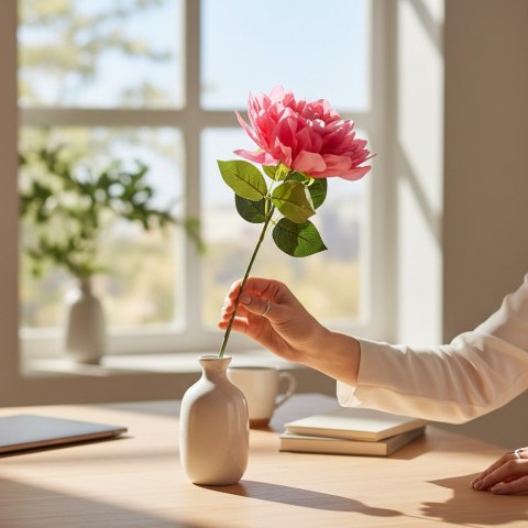 DALIA różowa 60 cm fi 17
