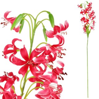 GAŁĄZKA DROBNEJ LILII w kolorze ciemno-różowym 85 cm