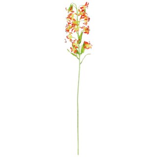 GAŁĄZKA DROBNEJ LILII w kolorze pomarańczowym 85 cm