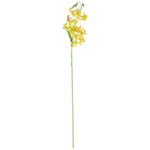 GAŁĄZKA DROBNEJ LILII w kolorze żółtym 85 cm