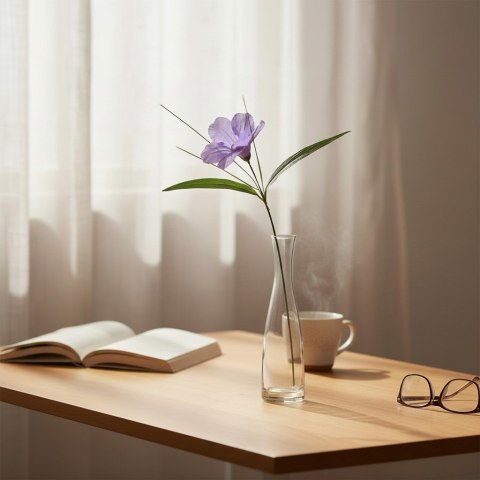 IRYS KWIAT SZTUCZNY Z TRAWKĄ 50 CM