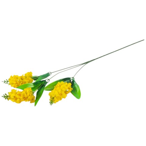 BEZ GAŁĄZKA 3 KWIATÓW SZTUCZNYCH do wazonu 70 cm biały