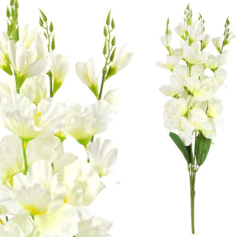 BUKIET 5 GAŁĄZEK MIECZYKÓW czerwona GLADIOLA 67 cm