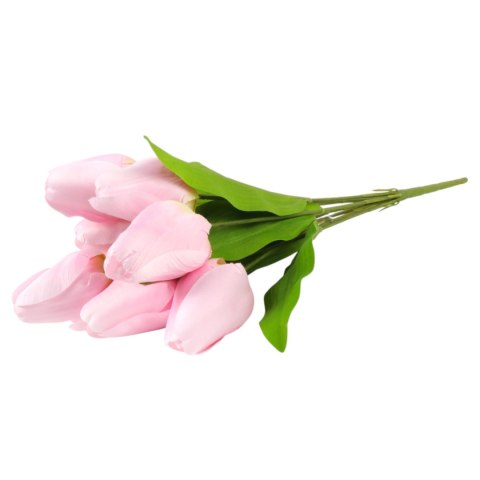 BUKIET 9 TULIPANÓW 44 CM KOLOR JASNO-RÓŻOWY
