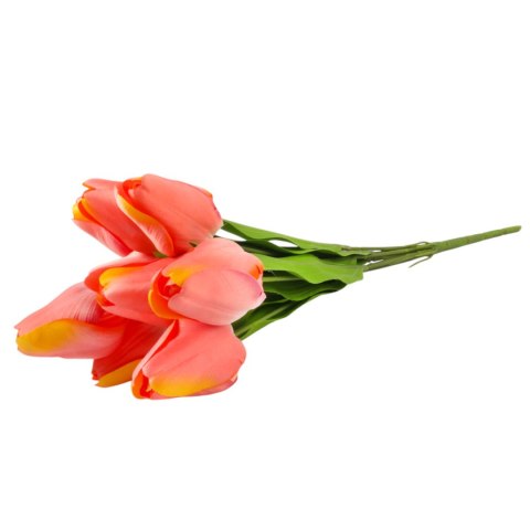 BUKIET 9 TULIPANÓW 44 CM KOLOR RÓŻOWO-ŻÓŁTY