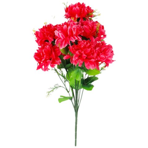 Bukiet 12 Sztucznych Chryzantem - Dekoracja na Wszystkich Świętych, 44 cm KOLOR RÓŻOWY