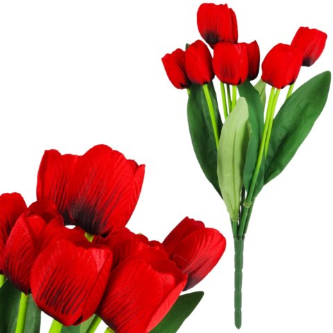 Bukiet 9 TULIPANÓW w kolorze ŻÓŁTYM 40 cm