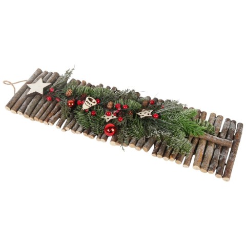 CHOINKA- DEKORACJA ŚCIENNA DO POWIESZENIA 68 CM CZERWONA