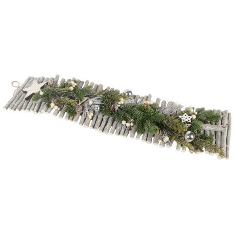 CHOINKA- DEKORACJA ŚCIENNA DO POWIESZENIA 85 CM SREBRNA