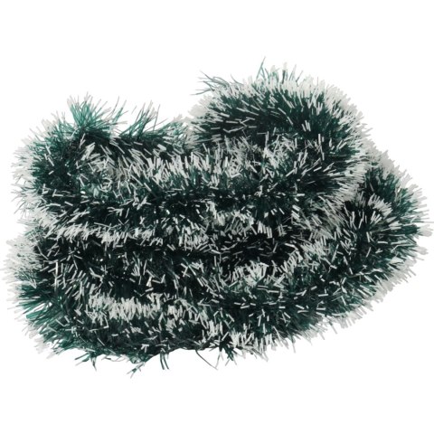 Łańcuch choinkowy Zielono-biały średnica 7 cm, długość 4 m