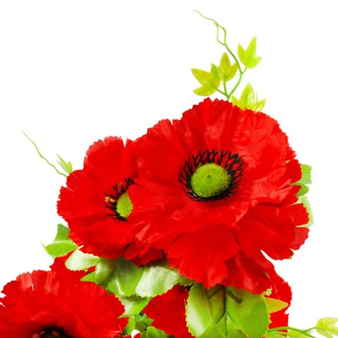 Sztuczny Bukiet 14 Anemonów 54 cm CZERWONY