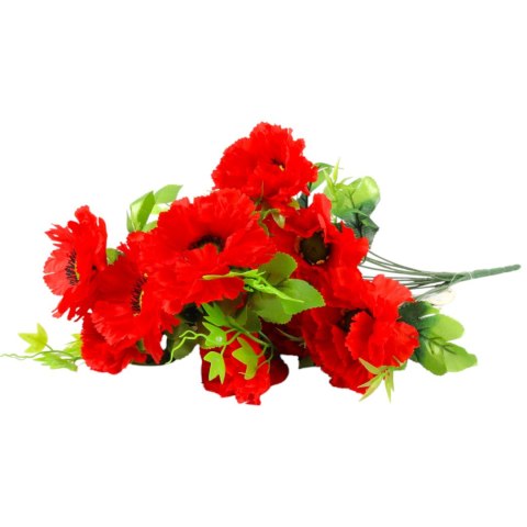Sztuczny Bukiet 14 Anemonów 54 cm CZERWONY