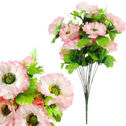 Sztuczny Bukiet 14 Anemonów 54 cm JASNY RÓŻ