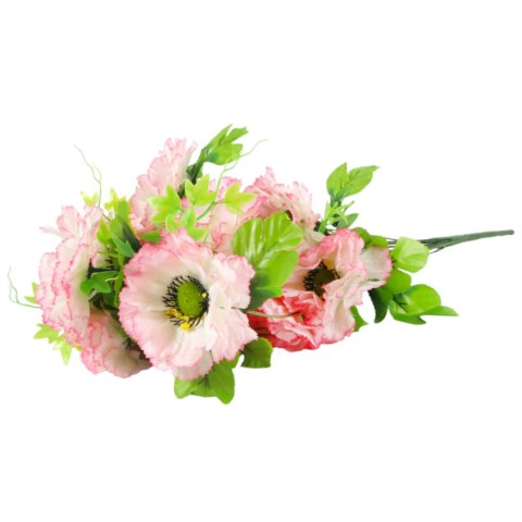 Sztuczny Bukiet 14 Anemonów 54 cm JASNY RÓŻ