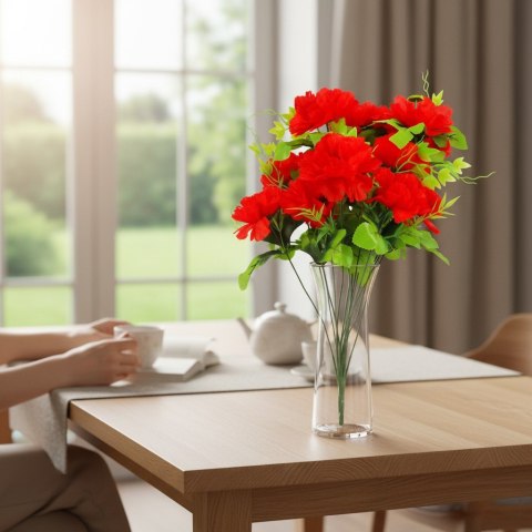 Sztuczny Bukiet 14 Anemonów 54 cm JASNY RÓŻ