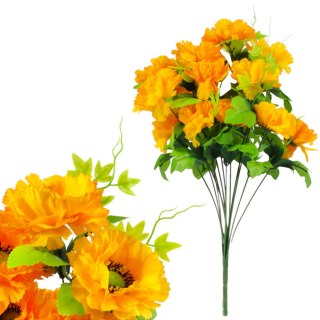 Sztuczny Bukiet 14 Anemonów 54 cm ŻÓŁTE