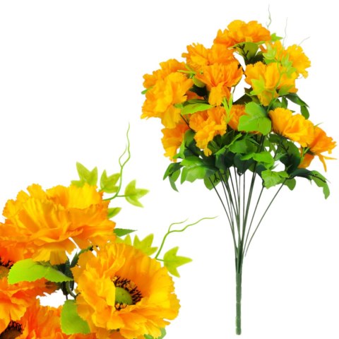 Sztuczny Bukiet 14 Anemonów 54 cm ŻÓŁTE