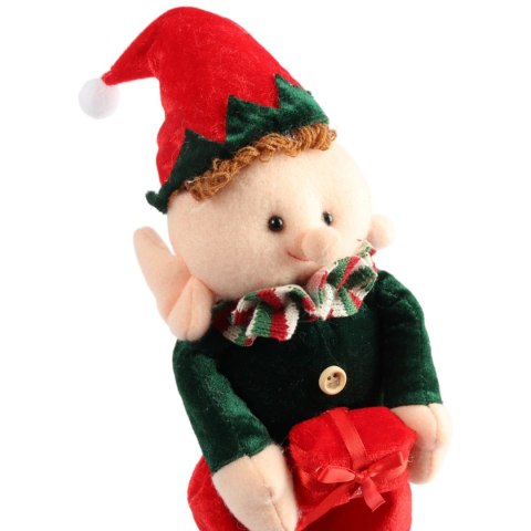 ELF PSOTNIK FIGURKA ELFA SKRZAT KRASNAL ŚWIĄTECZNY ADWENTOWY czerwony