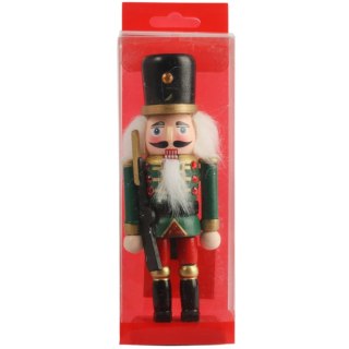 FIGURKA ŚWIĄTECZNA DEKORACYJNY DZIADEK DO ORZECHÓW 15 cm GWARDZISTA NIEBIESKI