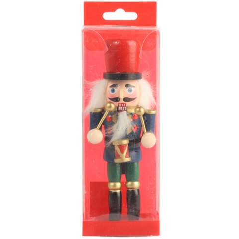 FIGURKA ŚWIĄTECZNA DEKORACYJNY DZIADEK DO ORZECHÓW 15 cm GWARDZISTA ZIELONY