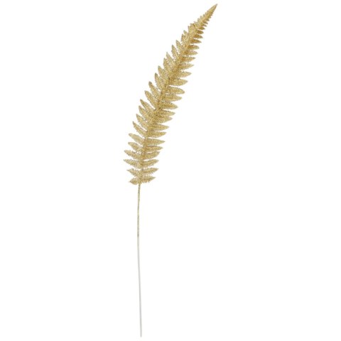 GAŁĄZKA BROKATOWA PAPROĆ 100 CM ZŁOTA