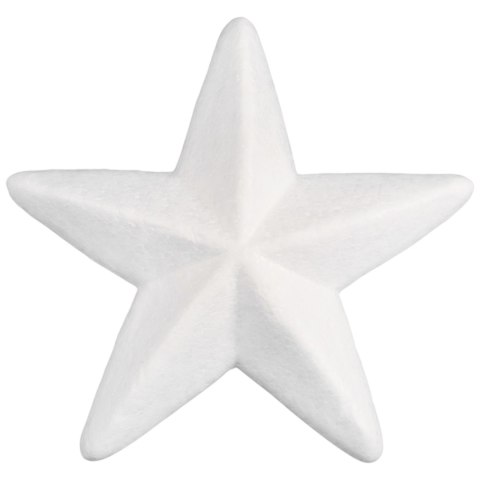Gwiazdka gwiazda styropianowa 2 sztuki do ozdabiania dekoracji święta 3D 15 cm biała