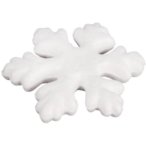 ŚNIEŻYNKI STYROPIANOWE 8 cm 8 szt DEKORACJA do ozdabiania decoupage